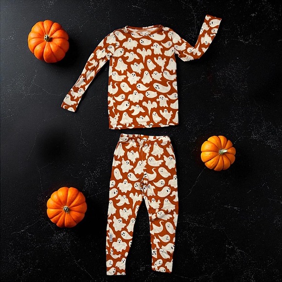 Dreamiere |  Paranormal Naptivity Ghost Two Piece Bamboo Pajamas Sz 3T Halloween - Picture 1 of 6